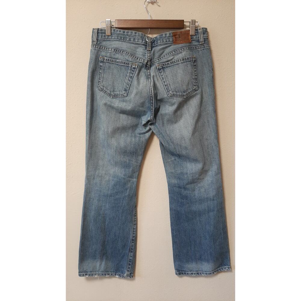 Polo Ralph Lauren Modern Bootcut Low Rise Ripped Knee Jeans - Picture 2 of 10